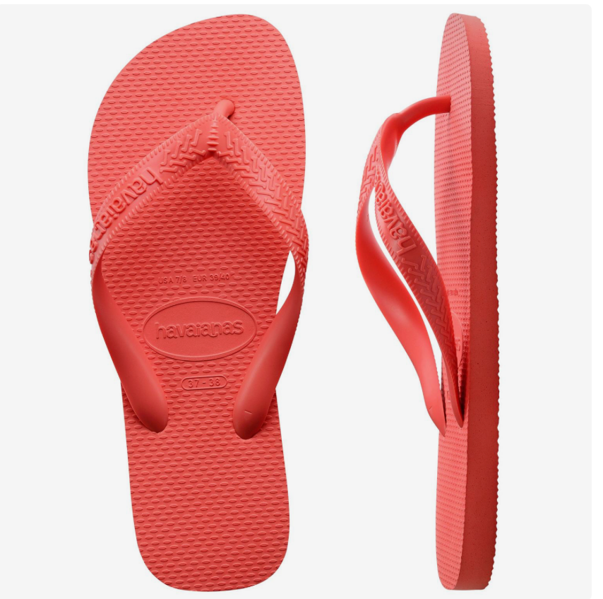 Havaianas - Top Dark Brown Flip Flops - Orange