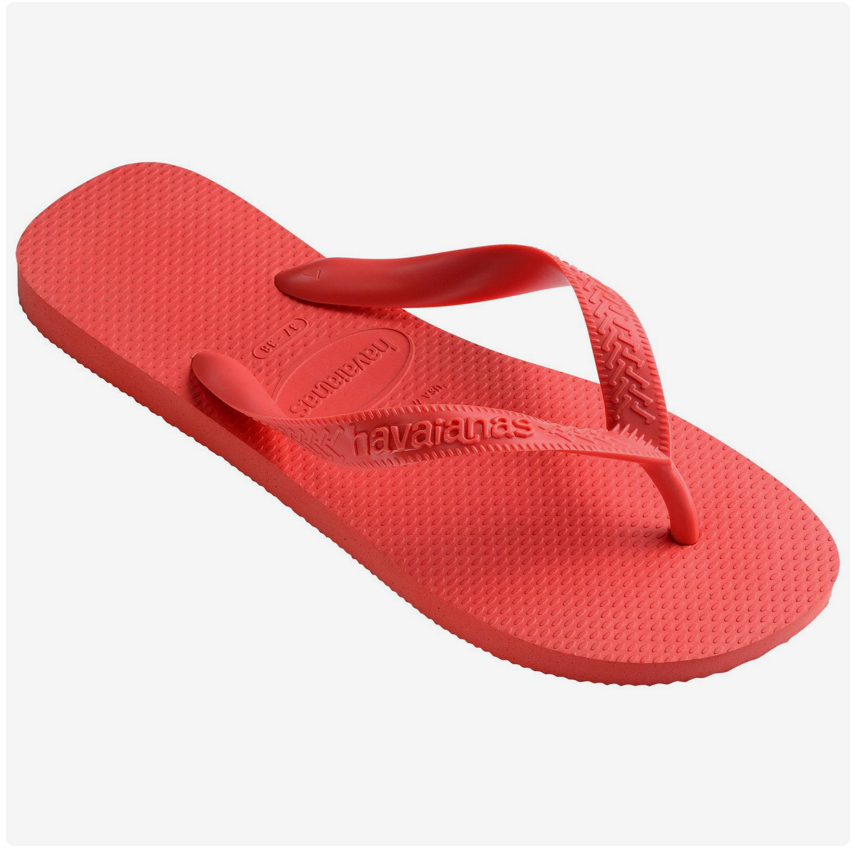 Havaianas - Top Dark Brown Flip Flops - Orange